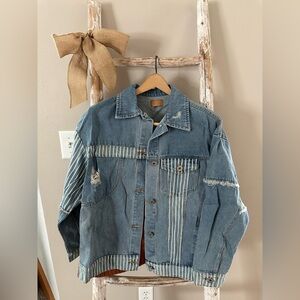 NWOT POL denim and sweater jacket size medium